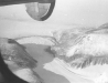 Glacier pushing a large morraine