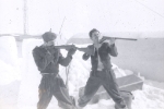 Crowston and Chuck Bachman on Polar Bear patrol