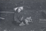Pops Provonost with husky pup