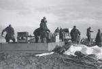 Dismantling Thule Shoran Site at end of 1957 Shoran Operation